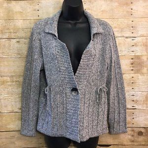 Skovhuus Medium Cardigan Sweater Gray Marled